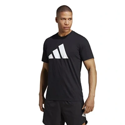 Afbeelding van adidas Performance Tshirt print, Heren, Maat: XS, Black/white