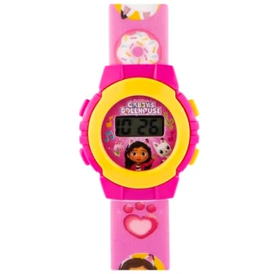 Afbeelding van Gabby&#039;s poppenhuis Digitaal Kinder Horloge Pink 22 cm