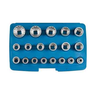 Afbeelding van SW Stahl 05650L Doppenset 19 Spline Chroom vanadium staal 1/2 Vierkant