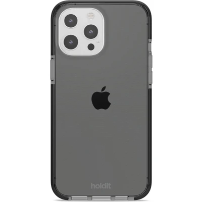Afbeelding van Holdit Hoesje Geschikt voor iPhone 13 Pro Seethru Case zwart