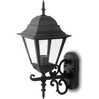 Afbeelding van Traditioneel klassieke wandlamp XL Zwart Geschikt voor E27 IP44