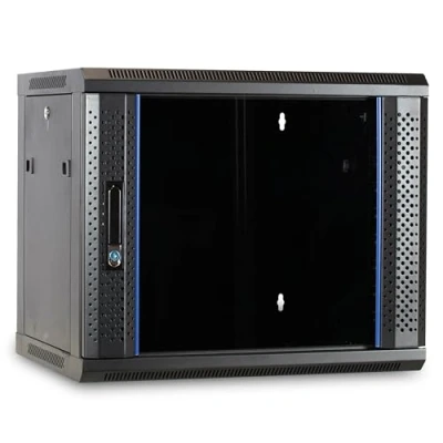 Afbeelding van DSIT 9U wandkast / serverbehuizing met glazen deur 600x450x500mm (BxDxH) 19 inch