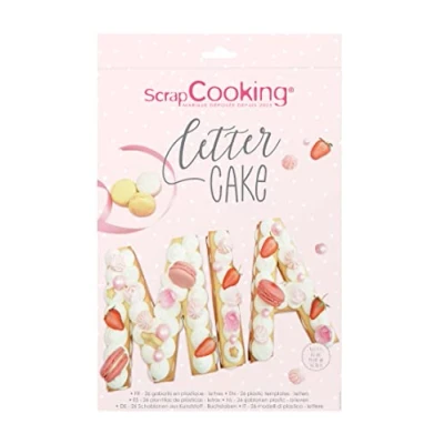 Afbeelding van Scrapcooking Cookie Cake Template Letters Set/26
