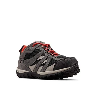 Afbeelding van Columbia Childrens Redmond Waterproof Outdoorschoenen voor kinderen, Maat: 25, Black/flame Leer en textiel