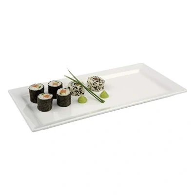 Afbeelding van APS Pure rechthoekige melamine schaal wit 35,5x18cm