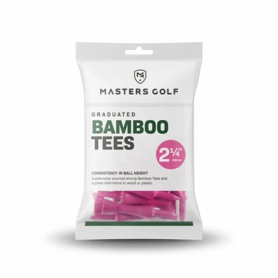 Afbeelding van Bamboo Graduated Golftees 57mm 20 stuks Pink