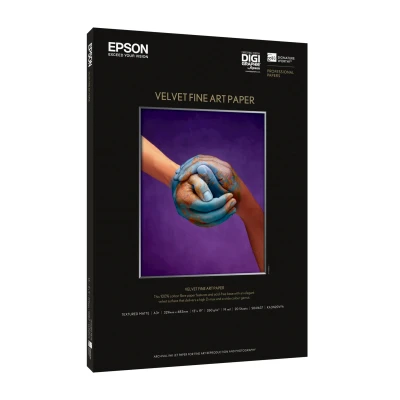 Afbeelding van Epson S041637 Velvet fineart paper inktj 260g A3+ 20 sheet