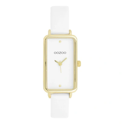 Afbeelding van OOZOO Timepieces Goudkleurige horloge met leren band C11530