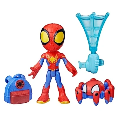 Afbeelding van Marvel spidey en zijn buitengewone webspinners vrienden, figuur met canvas accessoires