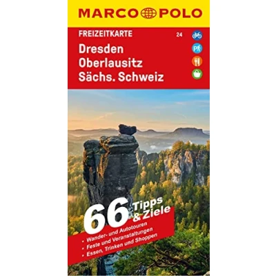 Afbeelding van MARCO POLO Freizeitkarte 24 Dresden, Oberlausitz, Sächsische Schweiz 1:100.000