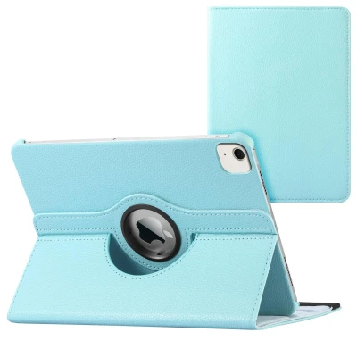 Afbeelding van iMoshion Tablet Hoes Geschikt voor iPad Air 13 inch (2024) M2 360 Draaibare Bookcase Lichtblauw