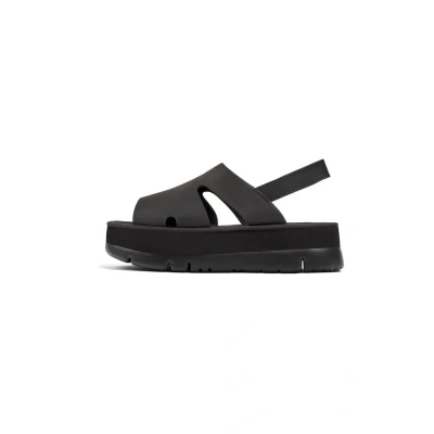 Afbeelding van Camper Sandalen met plateauzool, Dames, Maat: 40, Black Textiel