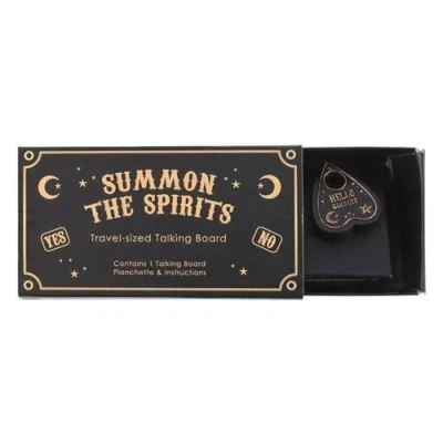 Afbeelding van Something Different Mini Travel Sized Ouija bord Zwart/Goudkleurig