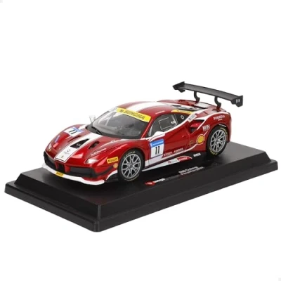 Afbeelding van Bburago Ferrari 488 Challenge (Formula Racing &#039;17): automodel in schaal 1:24, serie, deuren om te openen, 19 cm, rood #11 (18 26308)