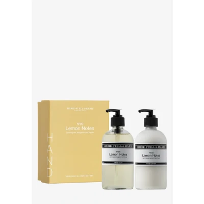 Afbeelding van Marie Stella Maris Lemon Notes Giftset Met Handzeep En Handlotion 2 X 250 Ml