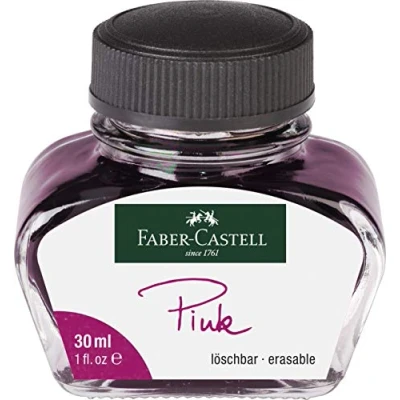 Afbeelding van Faber Castell glazen inktfles 30 ml, ml Candy Pink