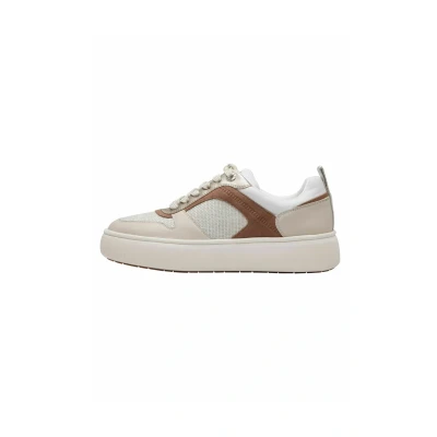 Afbeelding van Tamaris Sneaker Sneakers laag, Dames, Maat: 38, Nature comb Leer en imitatieleer