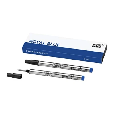 Afbeelding van Montblanc 124497 navulverpakking voor Meisterstück LeGrand rollerball 2 x Pacific Blue (Pacific Blue) B maat L