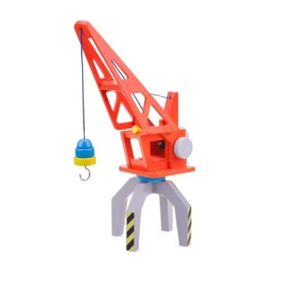 Afbeelding van New Classic Toys houten speelgoed containerkraan