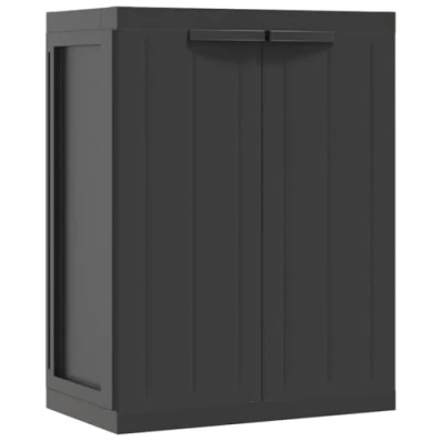 Image de vidaXL Armoire de rangement d&#039;extérieur noir 65x37x85 cm PP364204