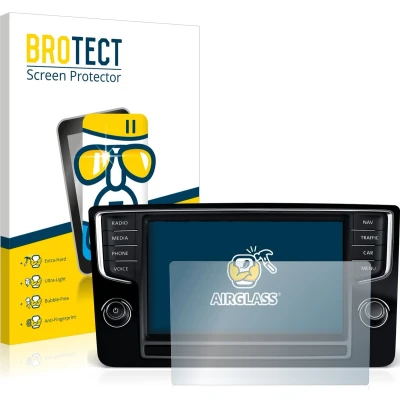 Afbeelding van BROTECT Screenprotector voor Volkswagen Golf Sportsvan 2015 Discover Pro 8&quot; 2014 Folie Beschermfolie Beschermglas transparant