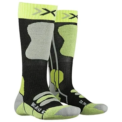 Afbeelding van X socks Skisokken Junior Polyamide Antraciet/blauw Mt 31 34