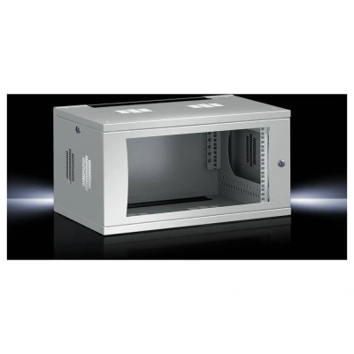Afbeelding van 19inch patchkast Rittal 7507.100 (b x h d) 600 358 mm 6 HE Grijs wit (RAL 7035)