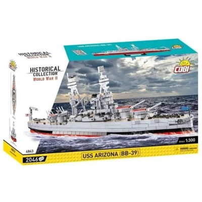 Image de Cobi 4843 Navire USS Arizona (BB 39) (Jeu de Construction)