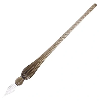 Afbeelding van Jacques Herbin 21409T glazen veer, rond, 18 cm, zwart