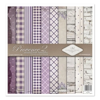 Afbeelding van ITD Collection Scrapbooking pakket, 12 x inch, plakboekpapier, decoratief papier, decoupage, papierformaat, papierformaat 310 320 mm (Provence 2, SLS062)