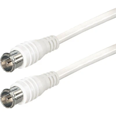 Afbeelding van F quick (m) coaxkabel / recht wit 20 meter