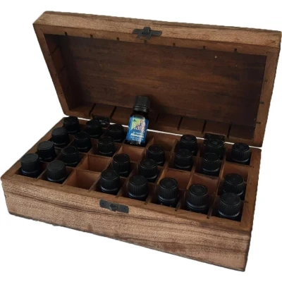 Afbeelding van Opbergbox 32 vakken hout Etherische olie Sieradendoos Organizer