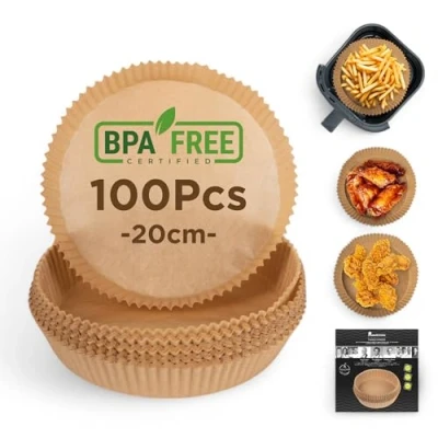 Afbeelding van Air fryer paper Masterpro bgmp 7603 100 Stuks 20 x 4,5 cm