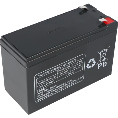 Afbeelding van Multipower MP8 12C, WP8 12 accukabel PB 12Volt 8Ah met 6,3 mm contact