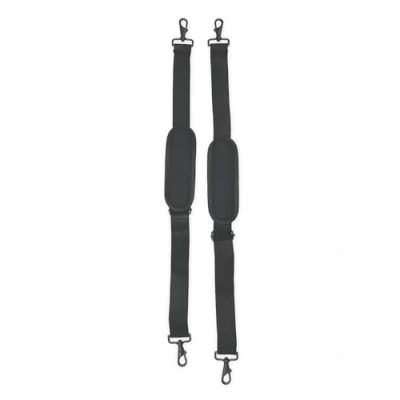 Afbeelding van Soundman 2 stuks rugzakriemen, robuuste schouderbanden voor instrumentenkoffer (viool, trompet, saxofoon, gitaar enz.) met stevige karabijnhaak, draagriemset