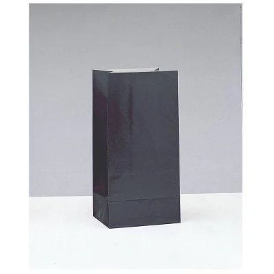Image de Sac de fête Black Papier 12 pièces