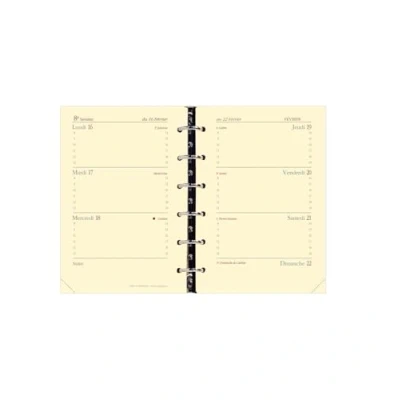 Image de Quo Vadis Recharge Organiseur Timer 14 16 Mois Horizontale Papier Ivoire