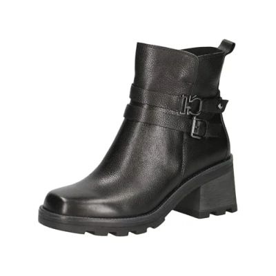 Afbeelding van Caprice 9 25417 43 Enkellaarzen voor dames, Nappa zwart