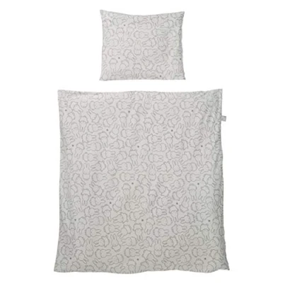 Afbeelding van Roba Bedtextiel Miffy Junior 80 X Cm Katoen Grijs 2 delig