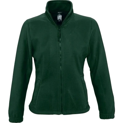 Afbeelding van SOLS Dames/dames North Full Zip Fleece Jacket (Bosgroen) Maat M