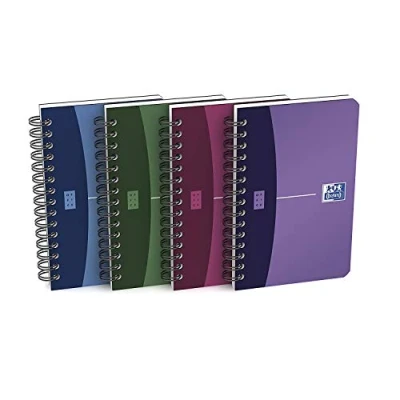 Afbeelding van Oxford Office Urban Mix notitieboekje, 180 bladzijden, ft 9 x 14 cm, geruit 5 mm, geassorteerde kleuren notitieboek