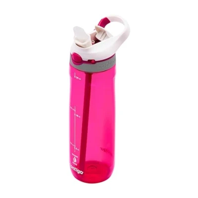 Afbeelding van Contigo Ashland Autospout Waterfles met rietje Grote BPA vrije Drinkfles van 720ml Sportfles Lekvrije Ideaal voor School, de Sportschool, Fiets, Hardlopen, Wandelen Sangria