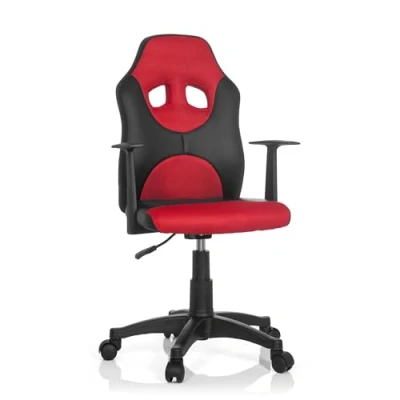 Afbeelding van hjh office Kiddy Racer AL Bureaustoel Kinder Zwart / rood