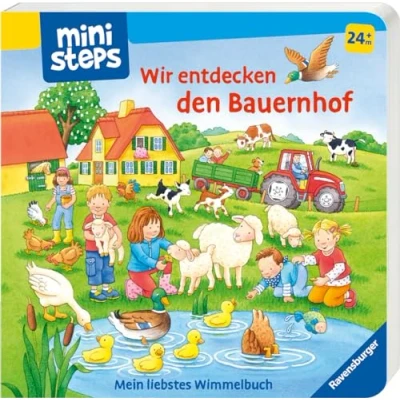 Afbeelding van Wir entdecken den Bauernhof. Mein liebstes Wimmelbuch