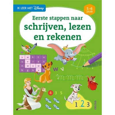 Image de Disney Ik leer met Eerste stappen naar schrijven, lezen en rekenen (5 6 j.)