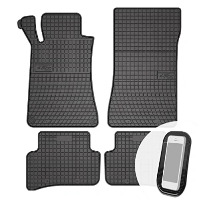 Afbeelding van Rubberen vloermatten voor Mercedes C klasse W203 S203 2000 2007, 4 stuks