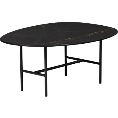 Afbeelding van Vajen salontafel marmer 80x60 cm zwart