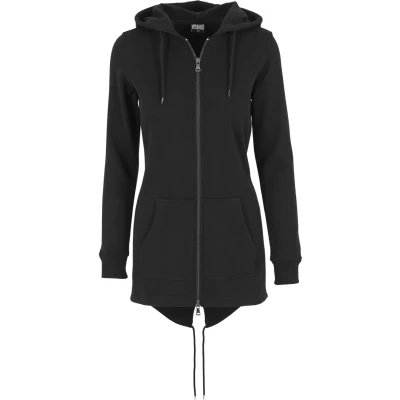 Afbeelding van Urban Classics Parka Sweater met rits, Dames, Maat: XS, Black