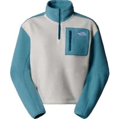 Afbeelding van The North Face Yumiori ¼ ZIP Fleece trui, Dames, Maat: XXL, Algae blue/white dune/midnight petrol