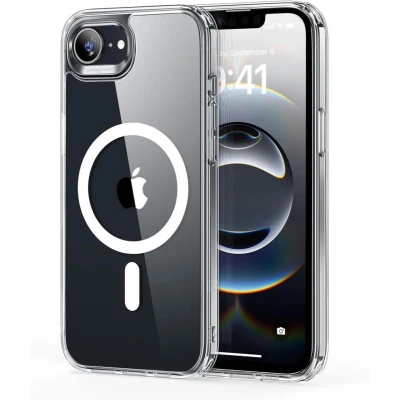 Afbeelding van ESR Classic Hybrid HaloLock Hoesje Geschikt voor Apple iPhone 16e Compatibel met MagSafe / Qi2 en Back Cover Magneet Transparant